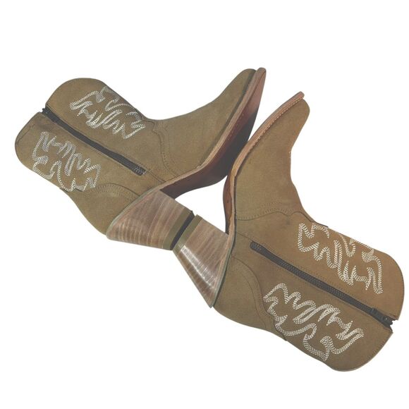 NEW Corral Embroidered Western Heeled Boot Camel Pointed Toe 8.5M MINOR FLAWS - Picture 11 of 14